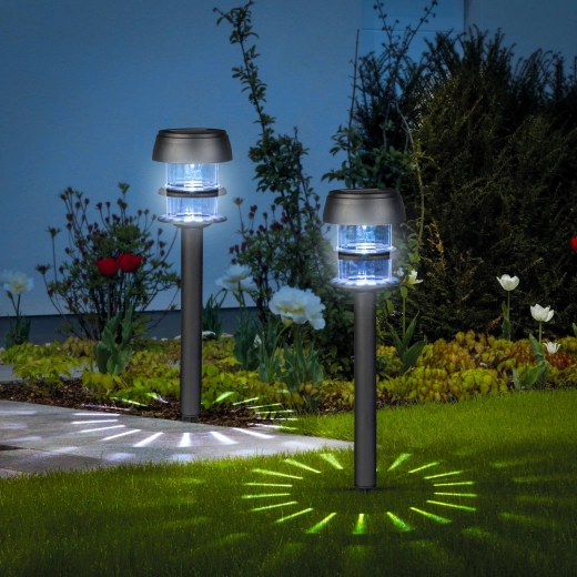 Solarhave-spydlampe med hvid LED