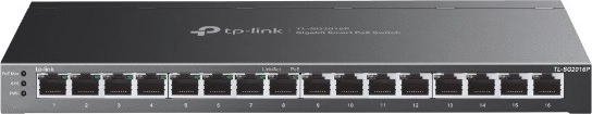 TP-Link JetStream TL-SG2016P switch gigabit smart a 16 porte (8x PoE+)