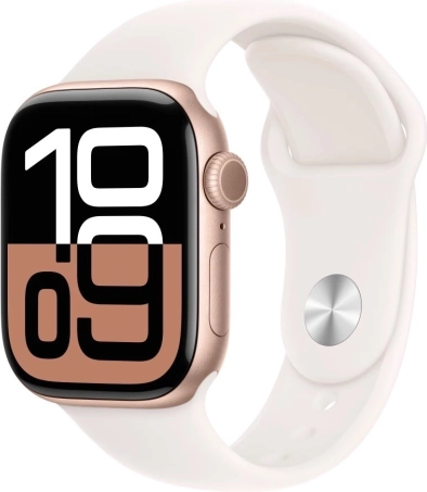 Apple Watch Series 10 GPS 42 mm rózsaarany, rózsaszín sport szíjjal