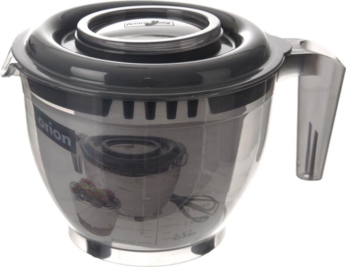 Two-piece lid for clean mixing