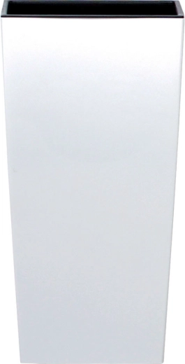 Pot de fleurs Urbi Square Matt avec insert 40 cm blanc