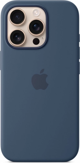 MagSafe Silicone Case for iPhone 16 Pro - Denim