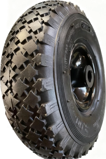 Inflatable trolley wheel 260 mm with metal rim and needle bearing