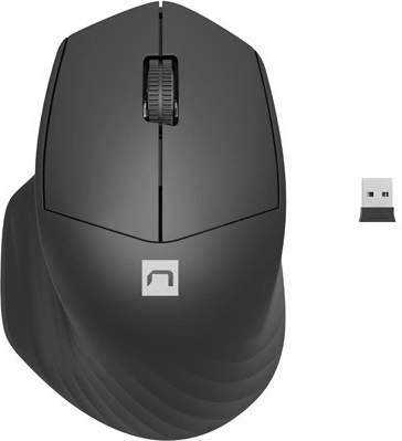 Mouse wireless Natec Siskin 2 con Bluetooth 5.0 e 2.4 GHz nera
