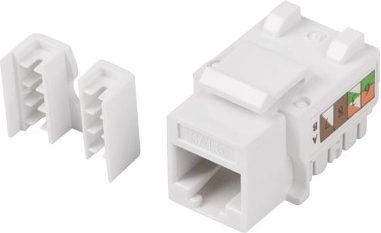 modular keystone RJ45 UTP Cat.6 outlet 90° for box mounting