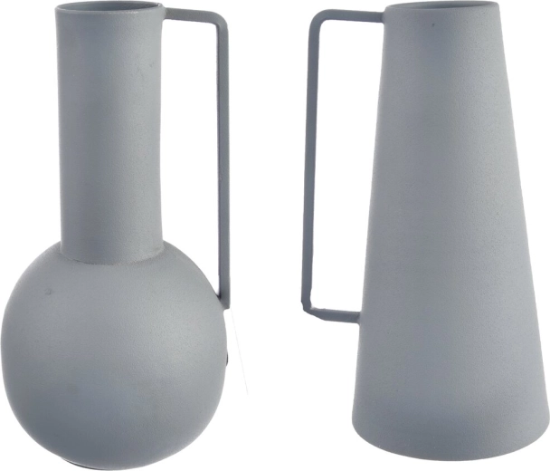 Siva limena vaza 21 cm (2 varijante)