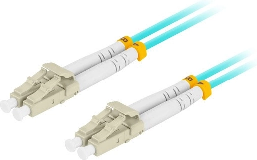 Patchcord ottico duplex OM3 MM LC/UPC–LC/UPC 2 m aqua - 1 pezzo