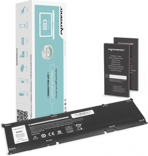 Batteria Movano per Dell Alienware M15/M17 R3/R4, Precision 5550 e XPS 9500/9510 (69Wh, 6000mAh)