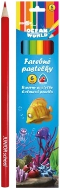 Ocean World triangular colored pencils 6 pcs