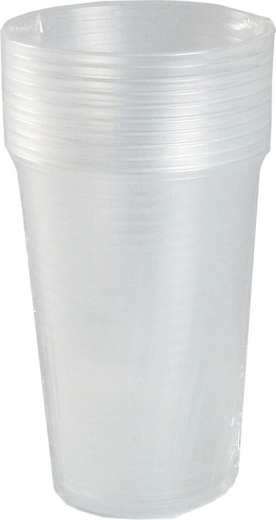 Plastic Cup 200 ml Transparent, Reusable (10 pcs)