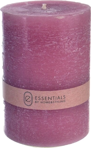 Rosa dekorationslys, cylinder 15 cm