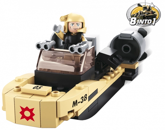 Sluban Army 8in1 attack boat – mini building set