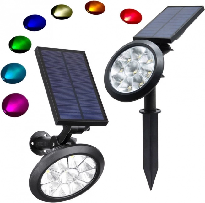 Solarna vrtna lampa RGBW