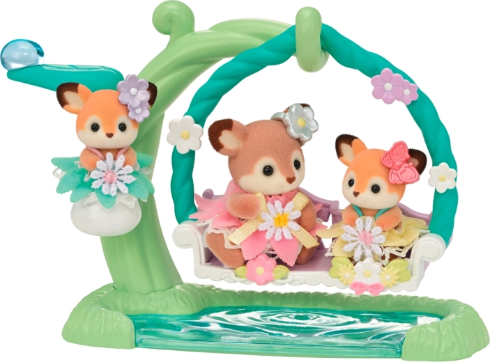 Flower swing for gentle rocking