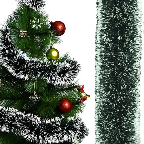 Decorative Christmas garland with frosty effect 6 m RUHHY