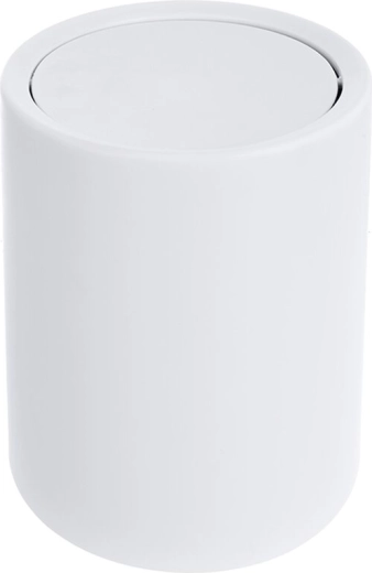White 6 L Swing-Top Trash Bin