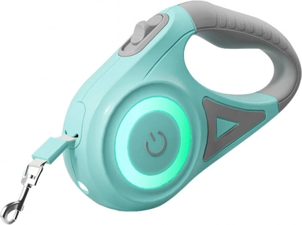 Rojeco guinzaglio automatico per cani LED 5 m – Verde