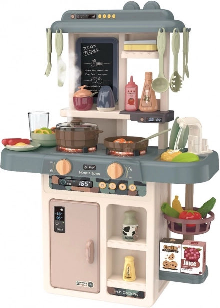 Kids’ Kitchen with LED Lighting, Sounds, and Steam Generator