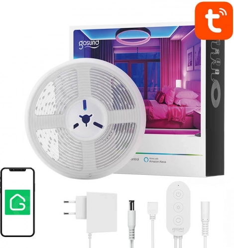 smart wifi rgb led strip gosund 5 m with tuya