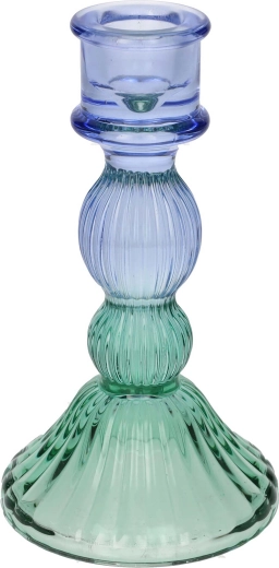 Lior Candle Holder 4.8 × 15 cm – green–purple