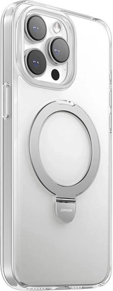 Custodia protettiva magnetica per iPhone 15 Pro trasparente