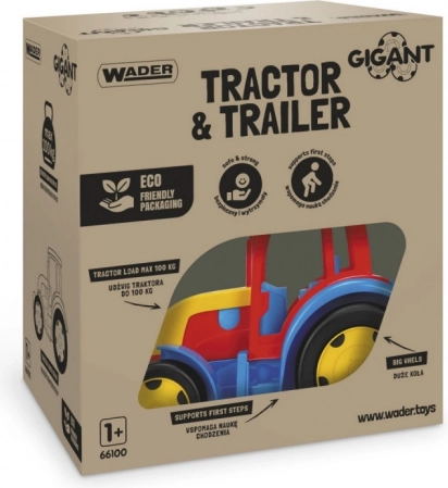 Trattore con rimorchio Gigant 120 cm