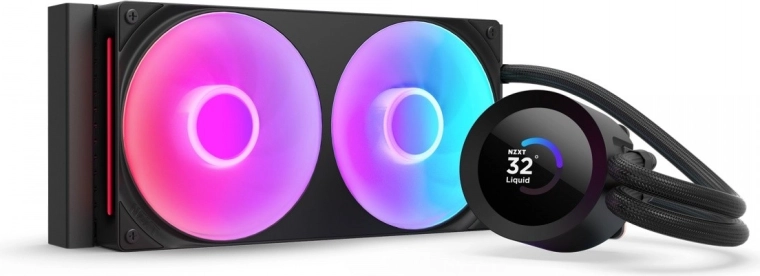 NZXT Kraken Plus 240 RGB LCD vízhűtés fekete