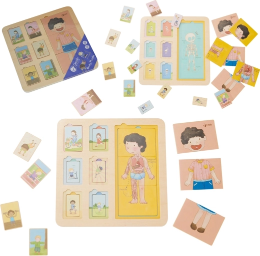 Educational Wooden Human Body Puzzle for Kids - Classic World