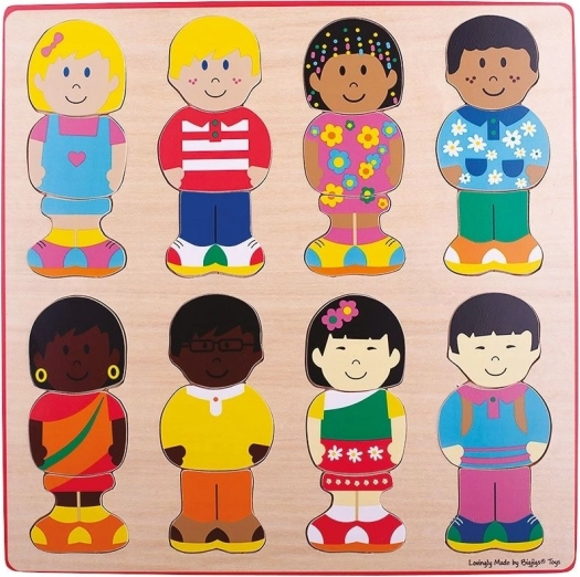Indsætningspuslespil venner Bigjigs Toys