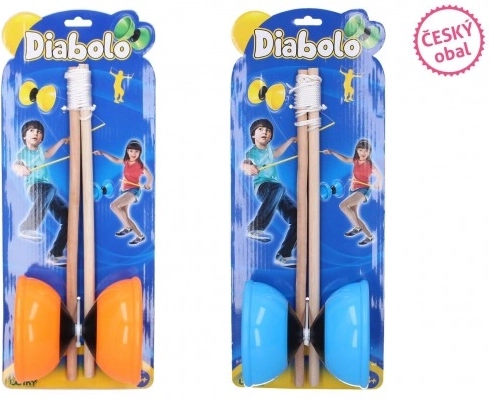 Large Diabolo Set Plastic/Wood for Children