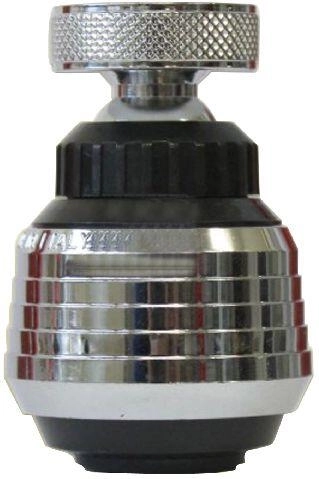 Aeratore articolato in metallo per rubinetti