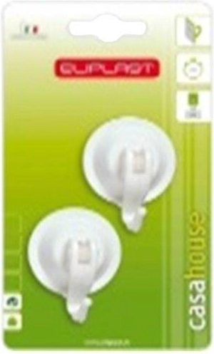 Gancio con ventosa 4,2 cm in plastica, colori assortiti (2 pz)