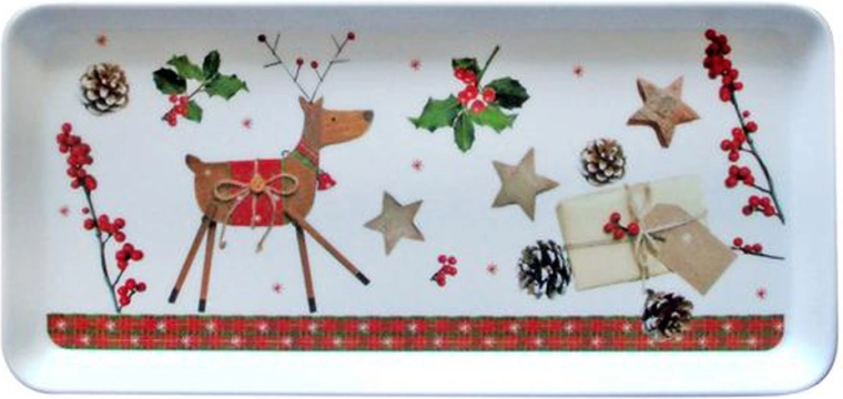 TORO serving tray with reindeer 35 × 16.5 cm