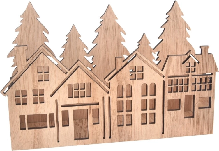 Casetta in legno con recinto beige