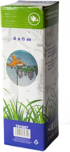 Filet de protection anti-oiseaux 4 × 6 m, maille 15 × 20 mm