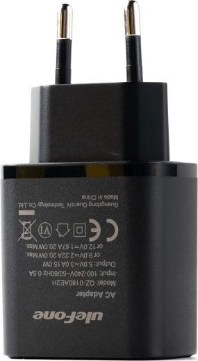 Ulefone caricatore rapido 20W USB‑C (UE) – nero