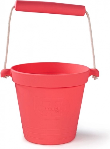 Bigjigs Toys Dark Pink Silicone Beach Bucket