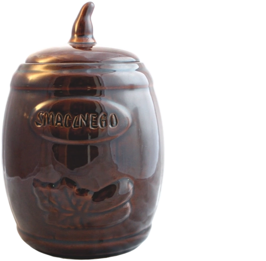 Ceramic fermentation crock 3.5 l with wooden tongs