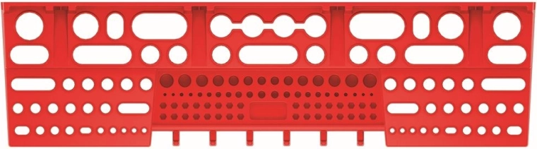 Tool holder for BINEER panels, 580 × 158 mm, red