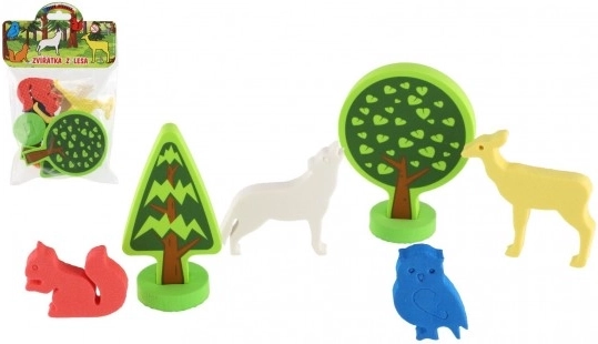 Foam bath stickers forest animals – 9 pieces