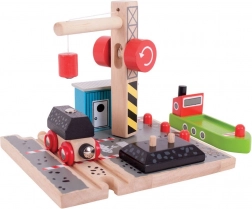 Bigjigs Rail Coal Dock with Crane