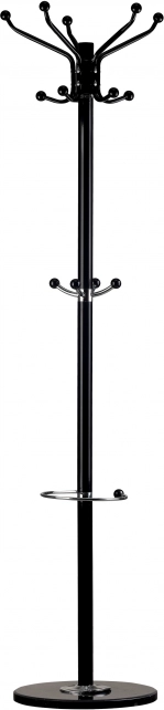 Kleiderständer für Kleidung, Mäntel und Regenschirme, schwarzer Marmor ModernHome