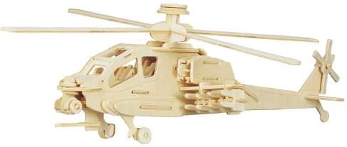 Woodcraft Wooden 3D Puzzle – Apache Helicopter