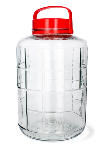 Universal glass jar 16 L with plastic lid
