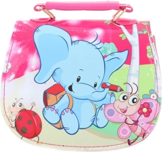 Pink kids’ handbag with elephant