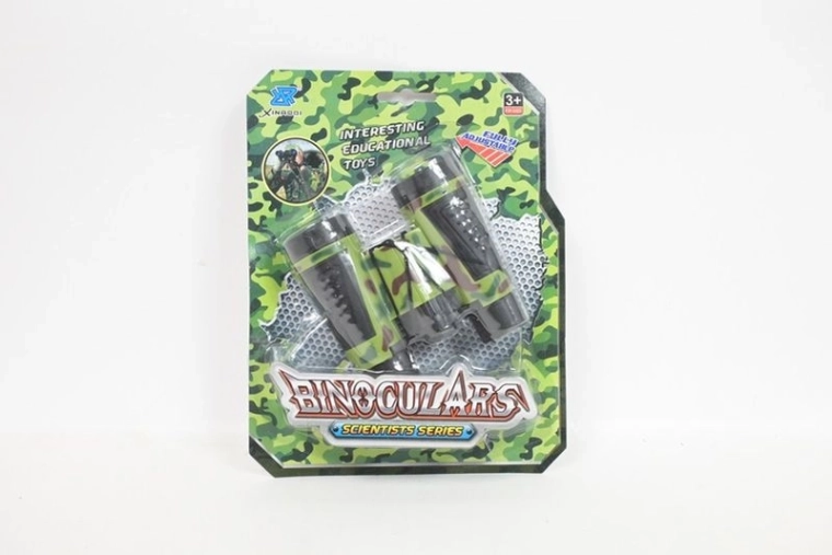 Binoculars on blister pack