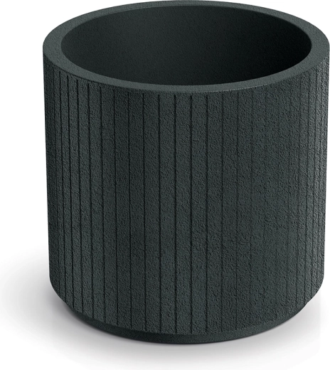 Pot de fleurs Coro Round 40 cm gris foncé