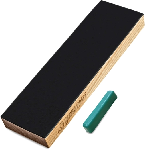 Beavercraft Leder-Abziehpalette einseitig mit Polierpaste P01