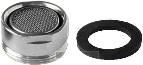 Aerator with external thread 24x1 chrome