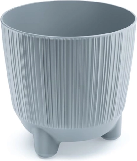 Cache-pot avec pieds RYFO N 14,5 cm gris clair